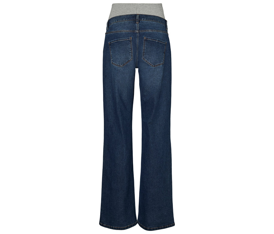 Vidieť zadnú časť džínsov MAMALICIOUS MLEDINA FLARED DB JEANS NOOS.