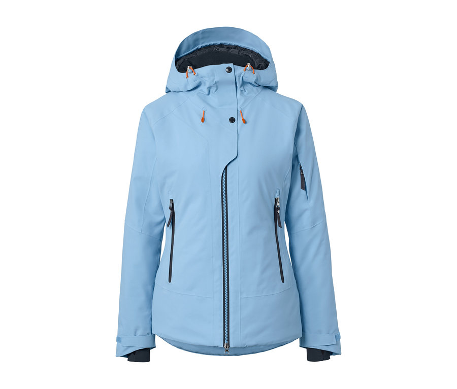 Svetlomodrá lyžiarska bunda.