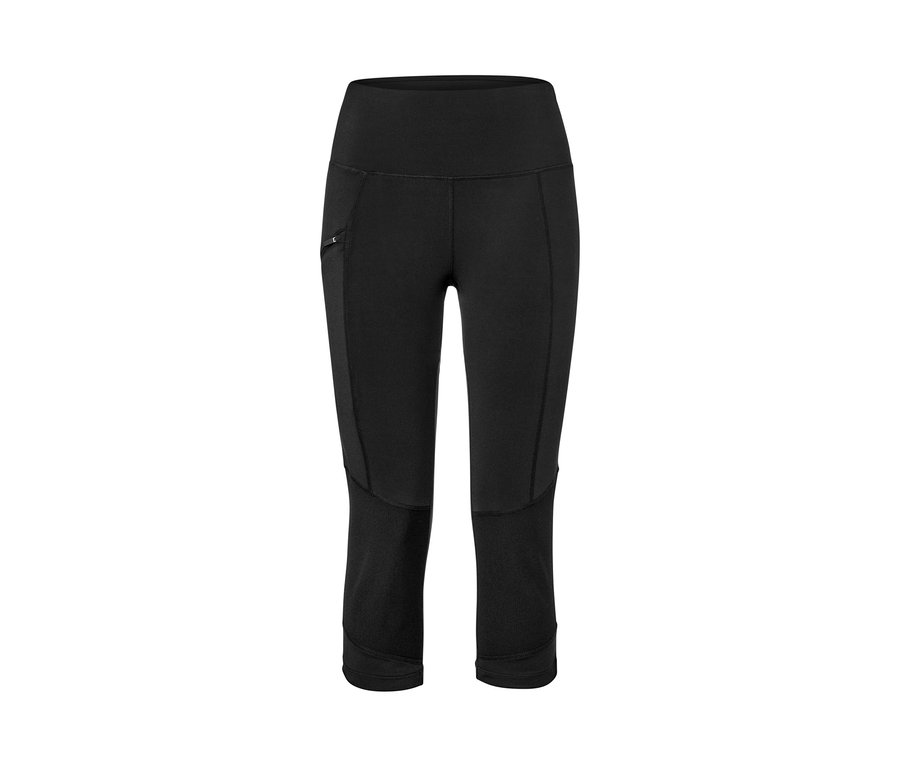 Čierne 3/4 trekingové legínsy.