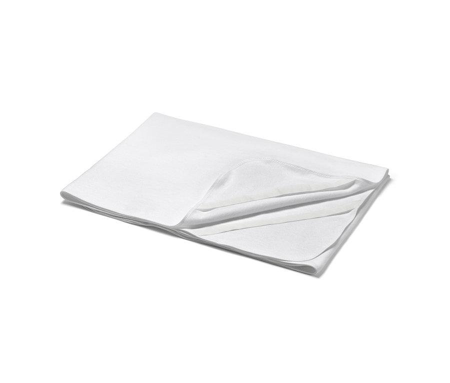 Biely chránič matraca s rozmermi cca 90 x 200 cm, 100 x 200 cm, 140 x 200 cm a 180 x 200 cm.