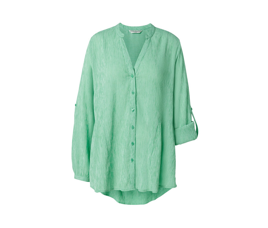 Zelená pásikavá dlhá tunika.