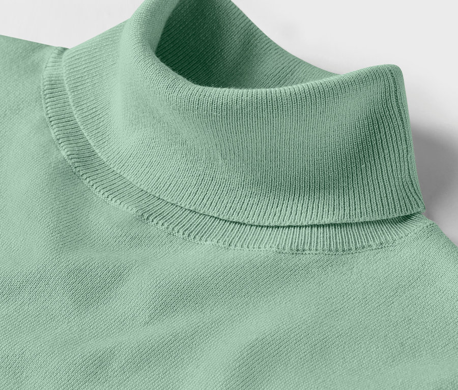 Detail mätového roláku z jemného úpletu.