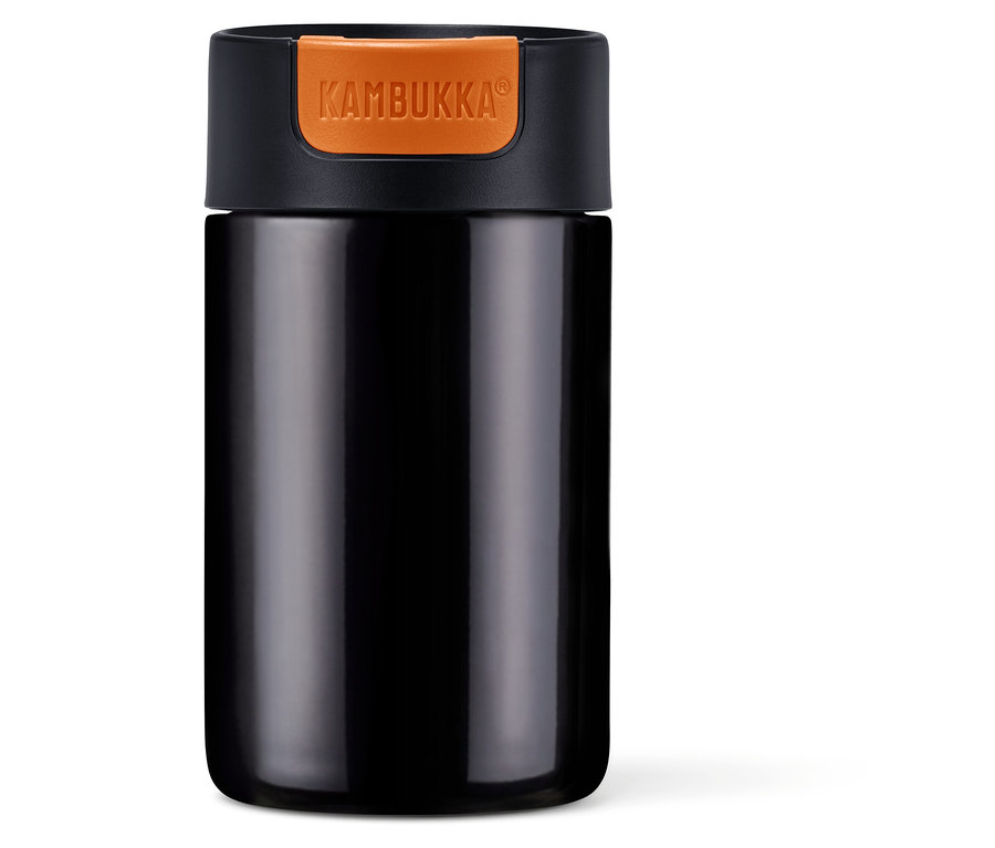 Kambukka cestovný hrnček na kávu To Go, čierna chrómová