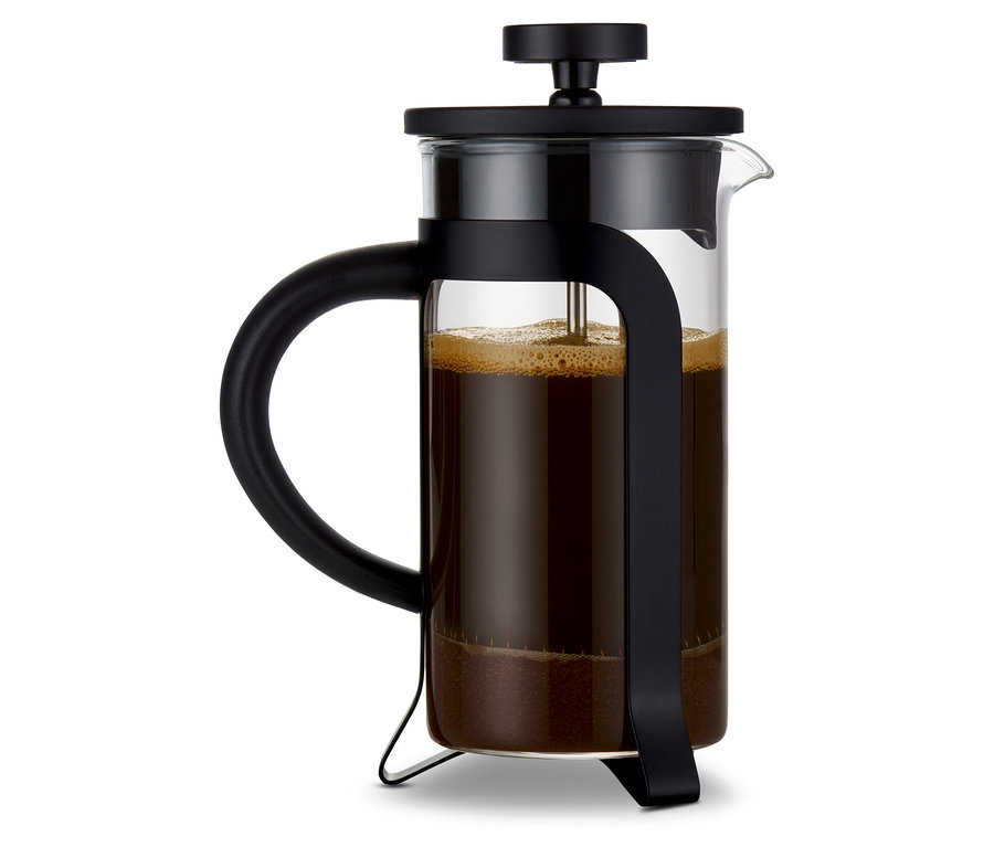 Kanvica french press 300 ml, 2 šálky, čierna