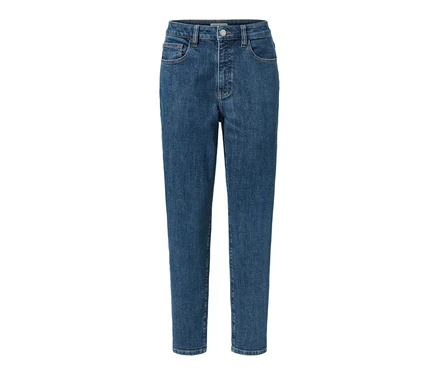 Modré džínsy Mom Fit »Nyla«.