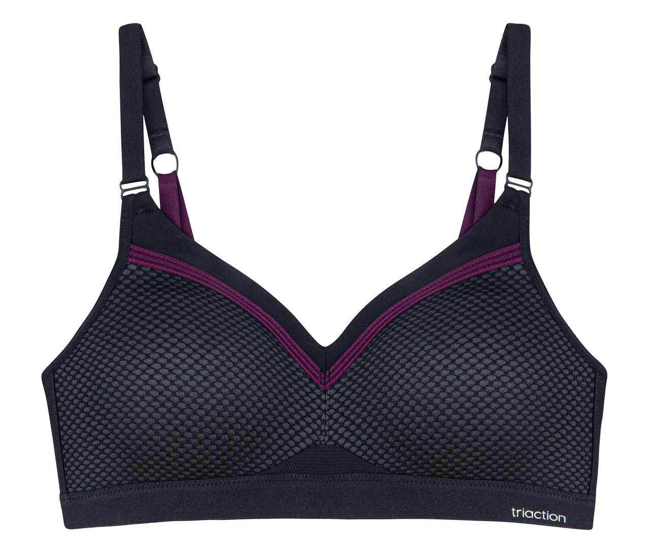 Čierna športová podprsenka TRIUMPH Triaction Free Motion N EX.