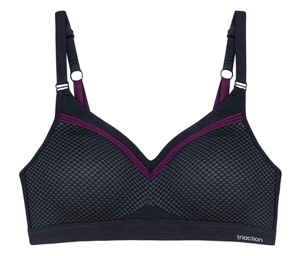 Čierna športová podprsenka TRIUMPH Triaction Free Motion N EX.
