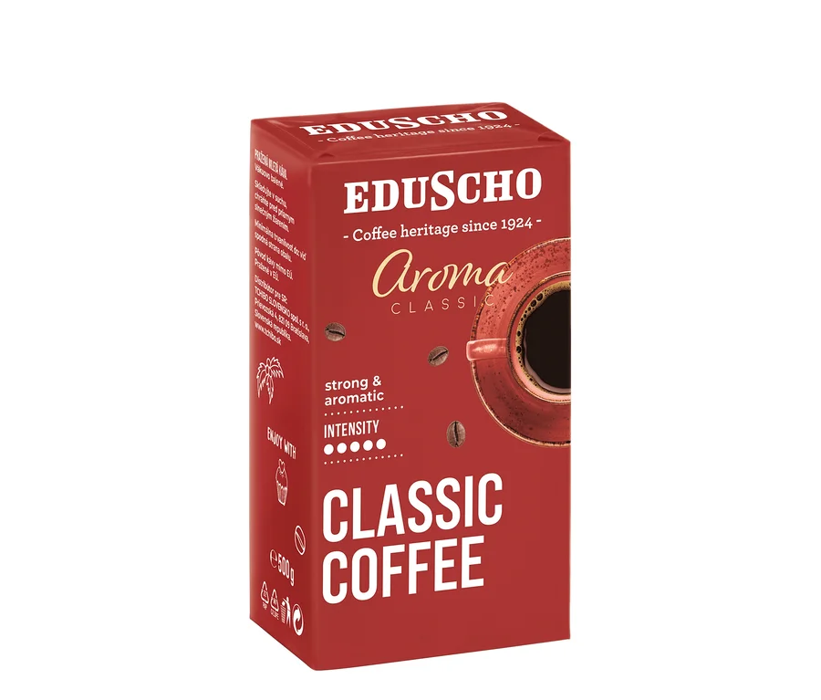 Balíček mletej kávy Eduscho Aroma Classic - 500 g.