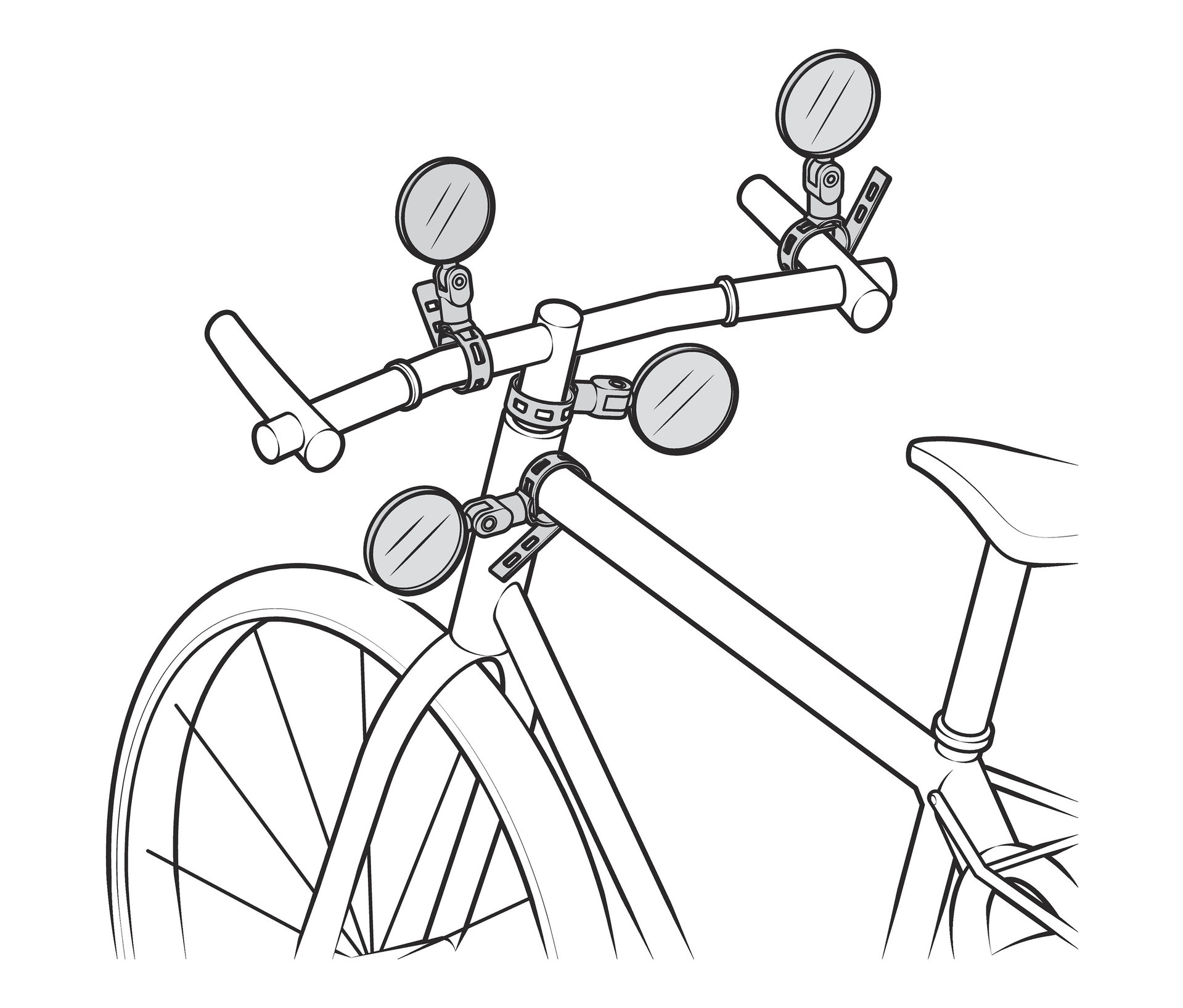Tchibo - Mini zrkadlo na bicykel