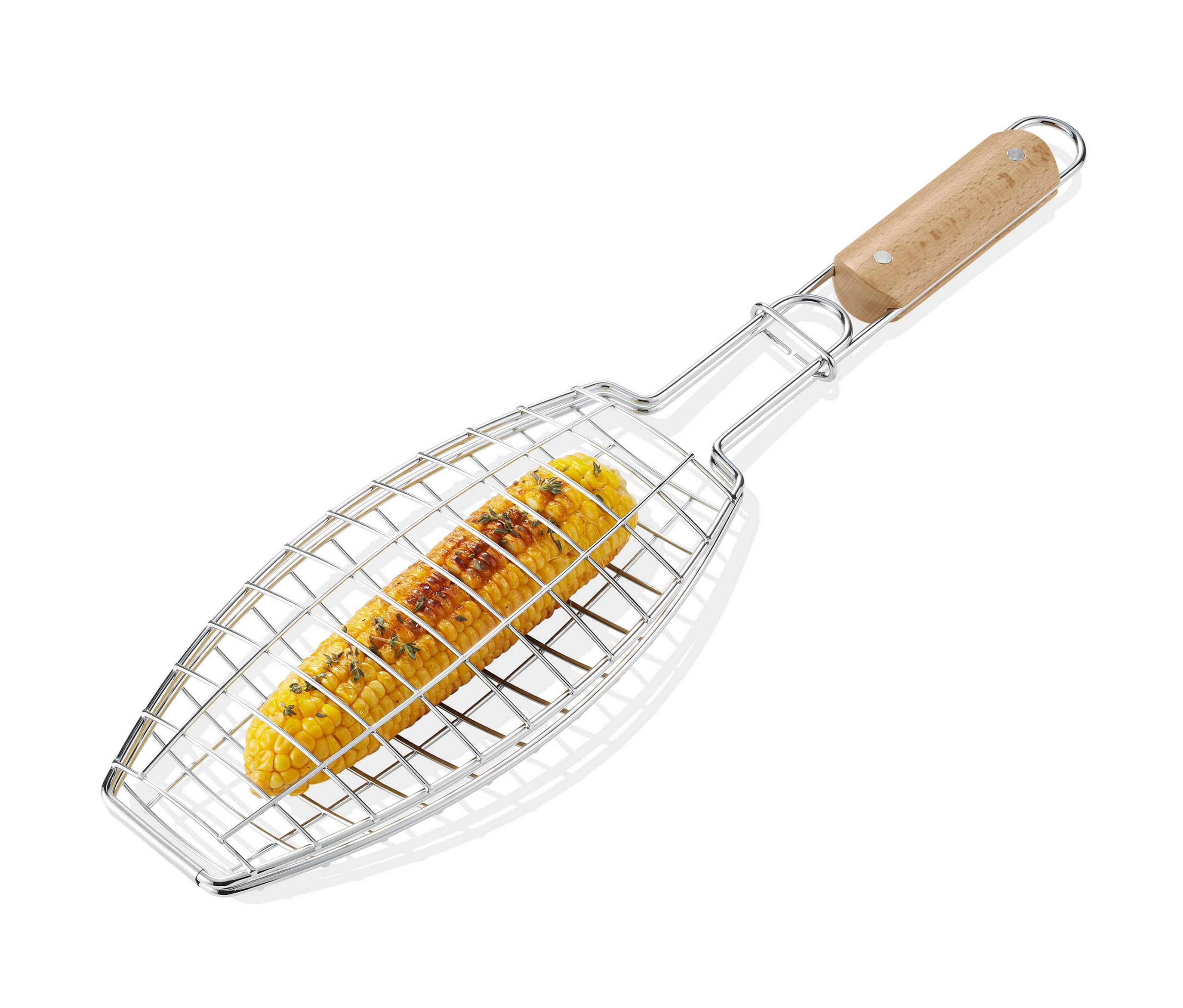 Kukurica v grilovacej obracačke.