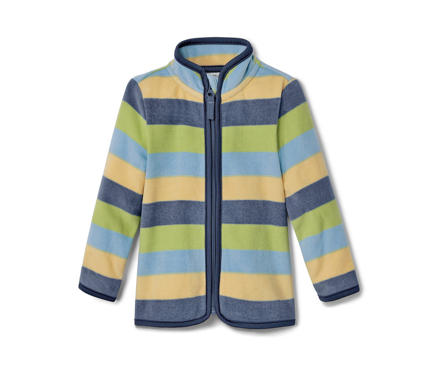 Detská flísová bunda, prúžky.