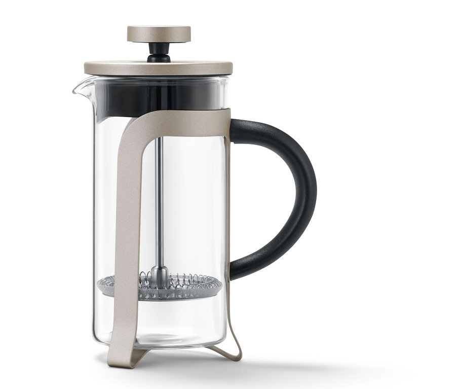 Kanvica french press 300 ml, 2 šálky, farba šampanského.