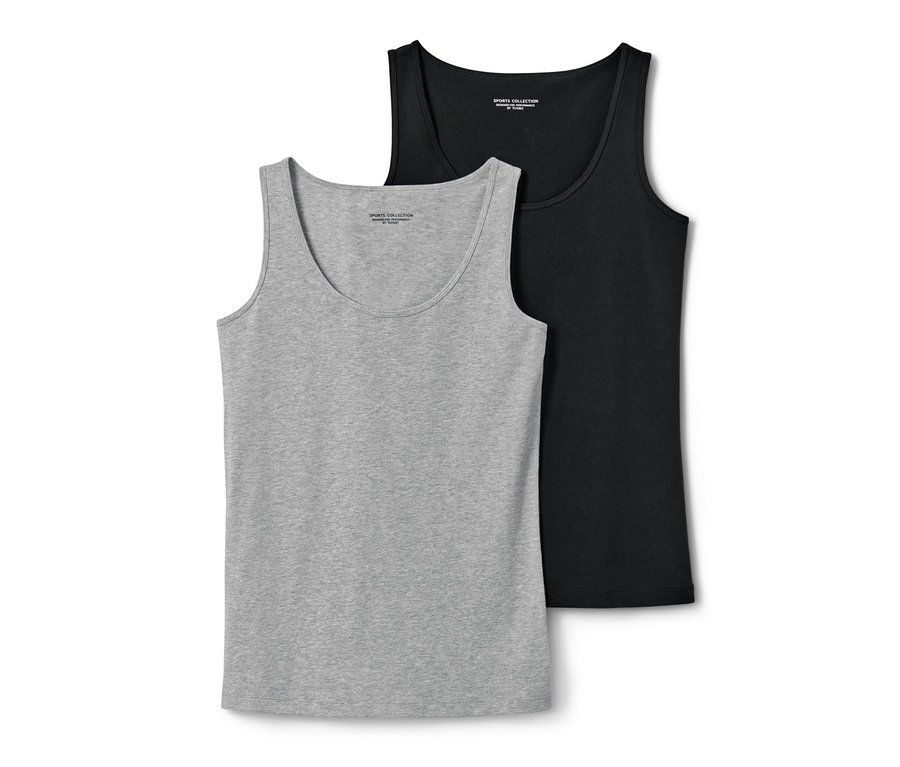 Dve tielka: čierne a sivé s melírom.