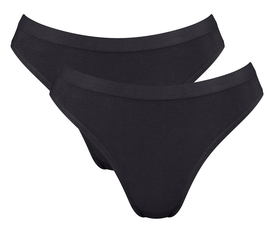 Dvoje čierne nohavičky Sloggi GO Sense High leg.