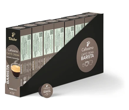 Rad balení kávových kapsúl Cafissimo BARISTA Caffè Crema.