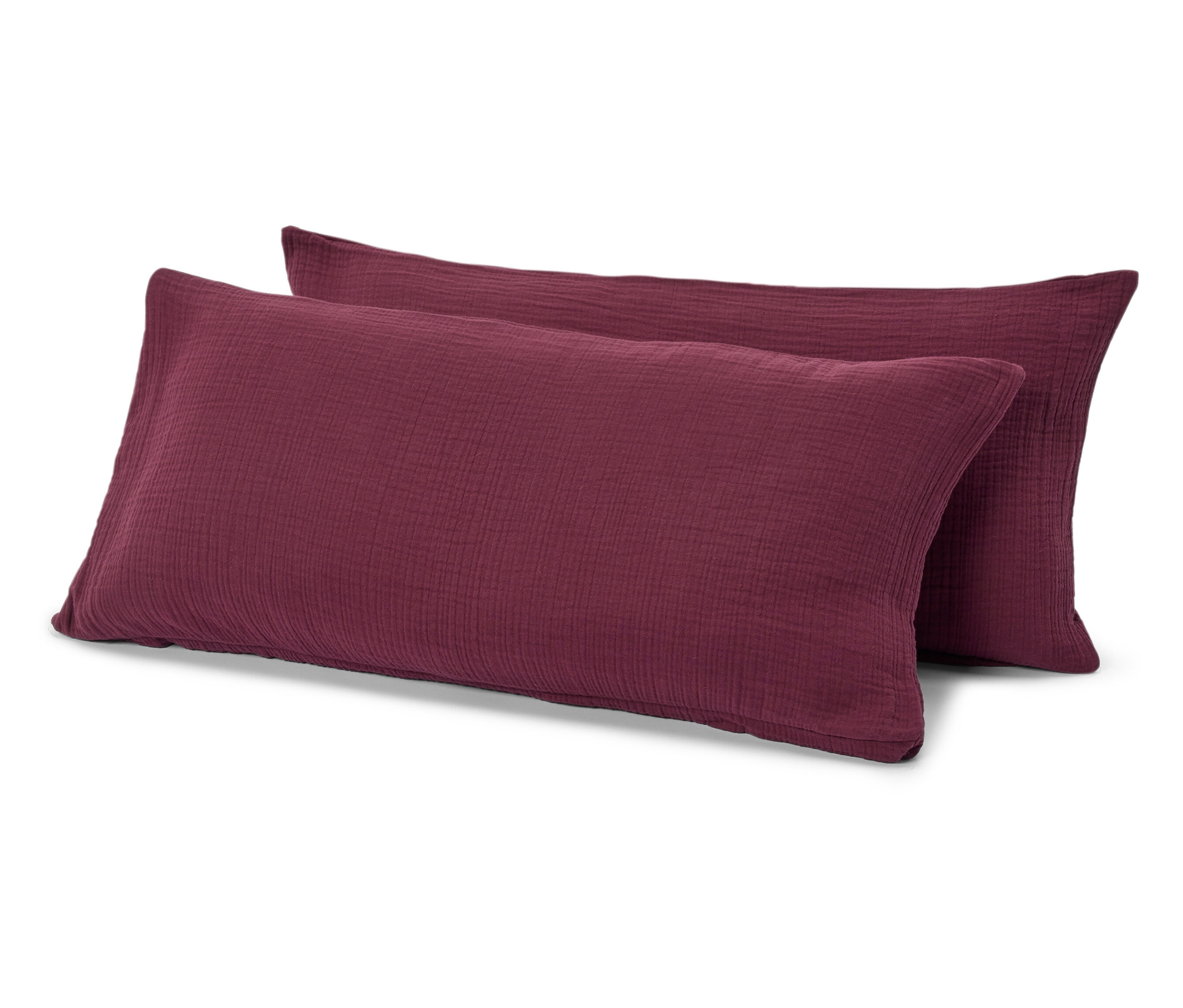 E-shop Poťahy na vankúše so vzorom mušlí, 2 ks, bordovočervené, cca 80 x 40 cm