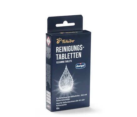 Balenie čistiacich tabliet durgol® na kávové oleje od spoločnosti Tchibo.