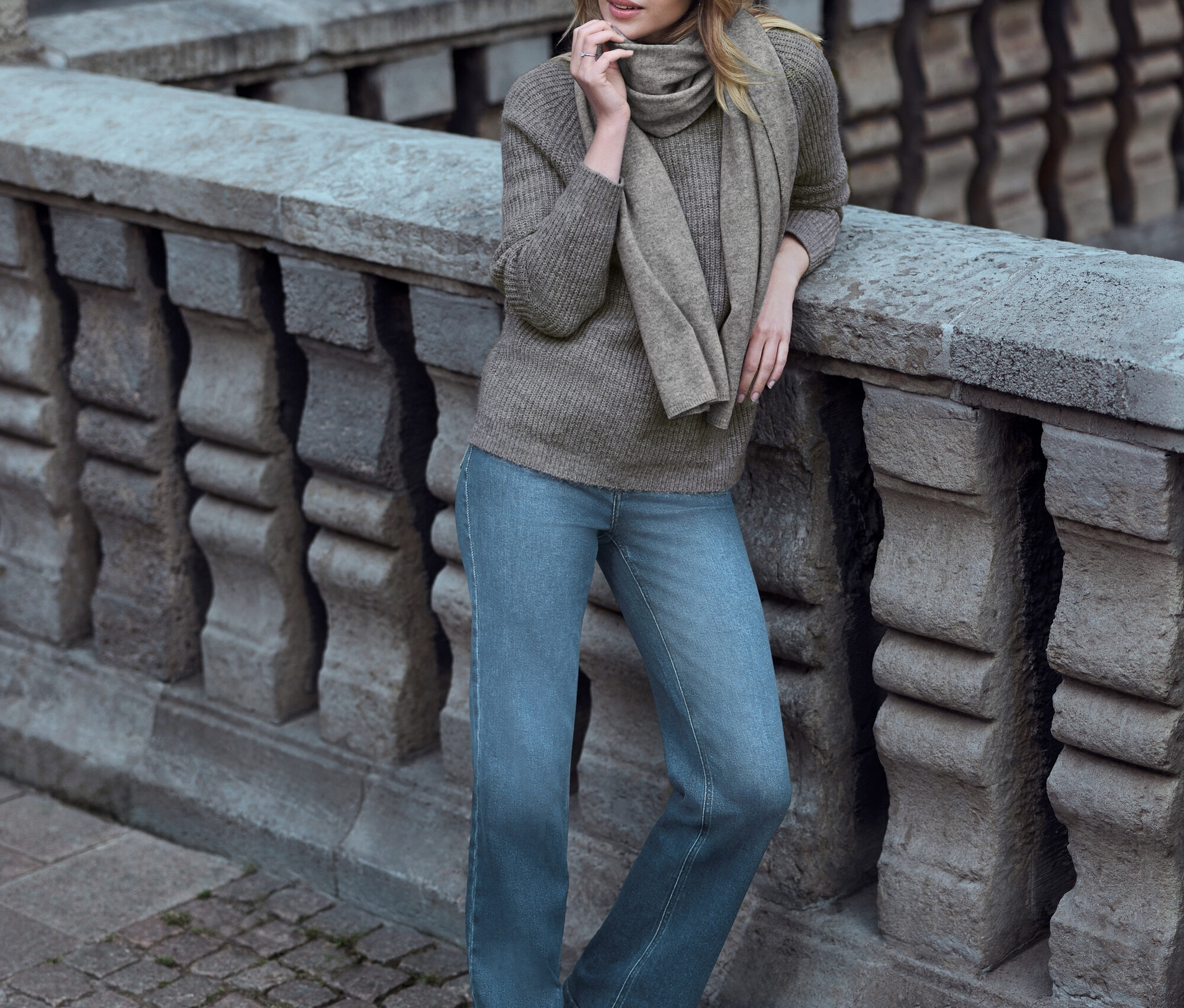 Tchibo - Bootcut džínsy – strih »Lou«, modré