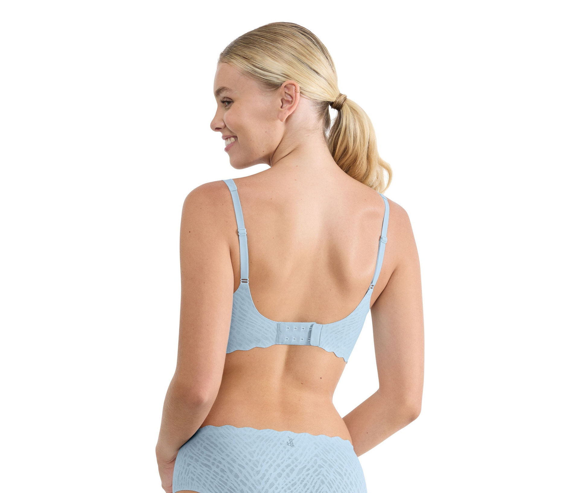 Podprsenka sloggi Zero Feel Bliss Soft bra, svetlomodrá