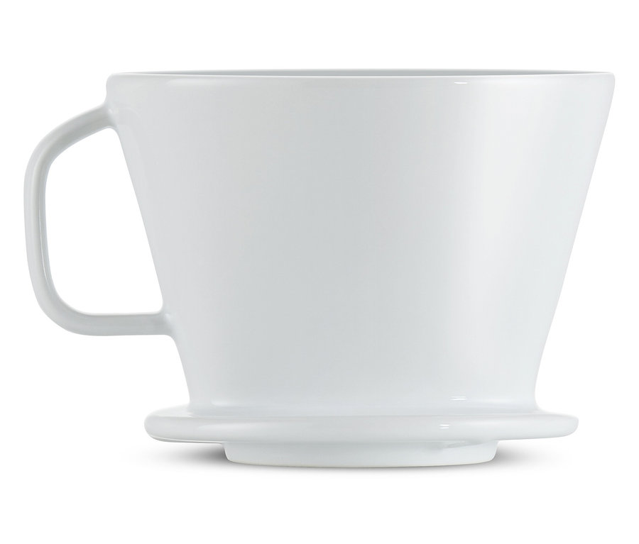 Ručný filter na kávu, veľ. 2, biely