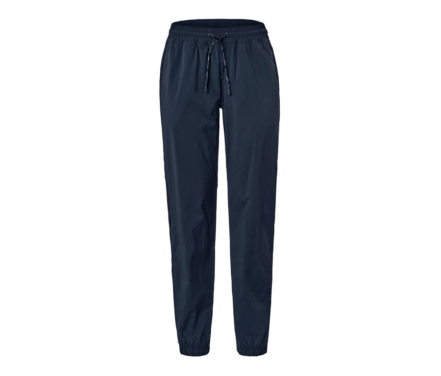 Tmavomodré softshellové nohavice na tréning.