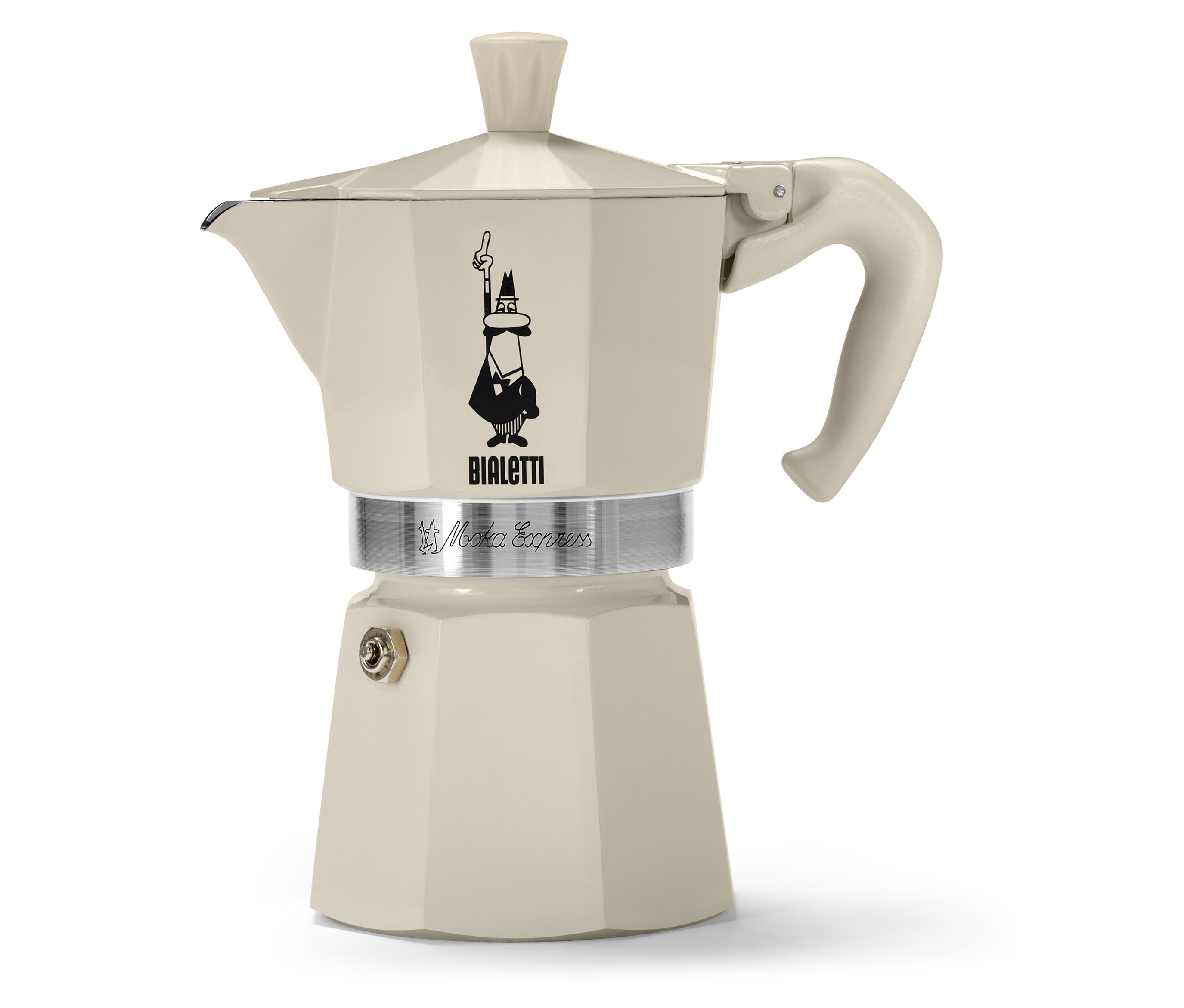 E-shop Kávovar na moka kávu Bialetti Moka Express, 190 ml, krémový