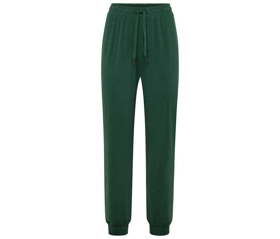 Zelené tepláky so sťahovacou šnúrkou v páse.