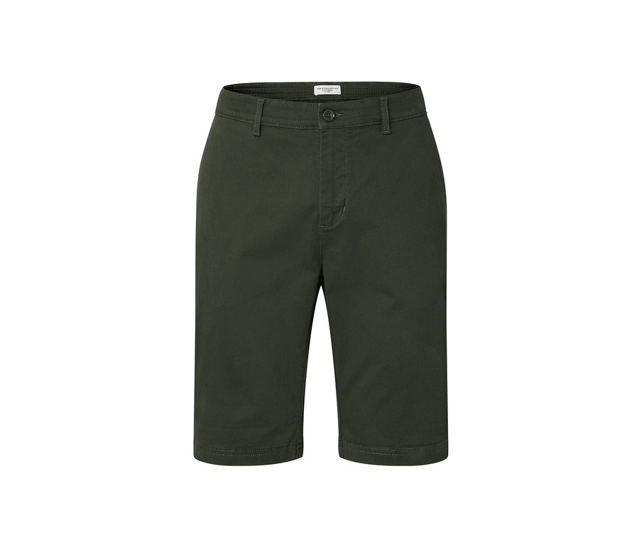 Khaki chino šortky.