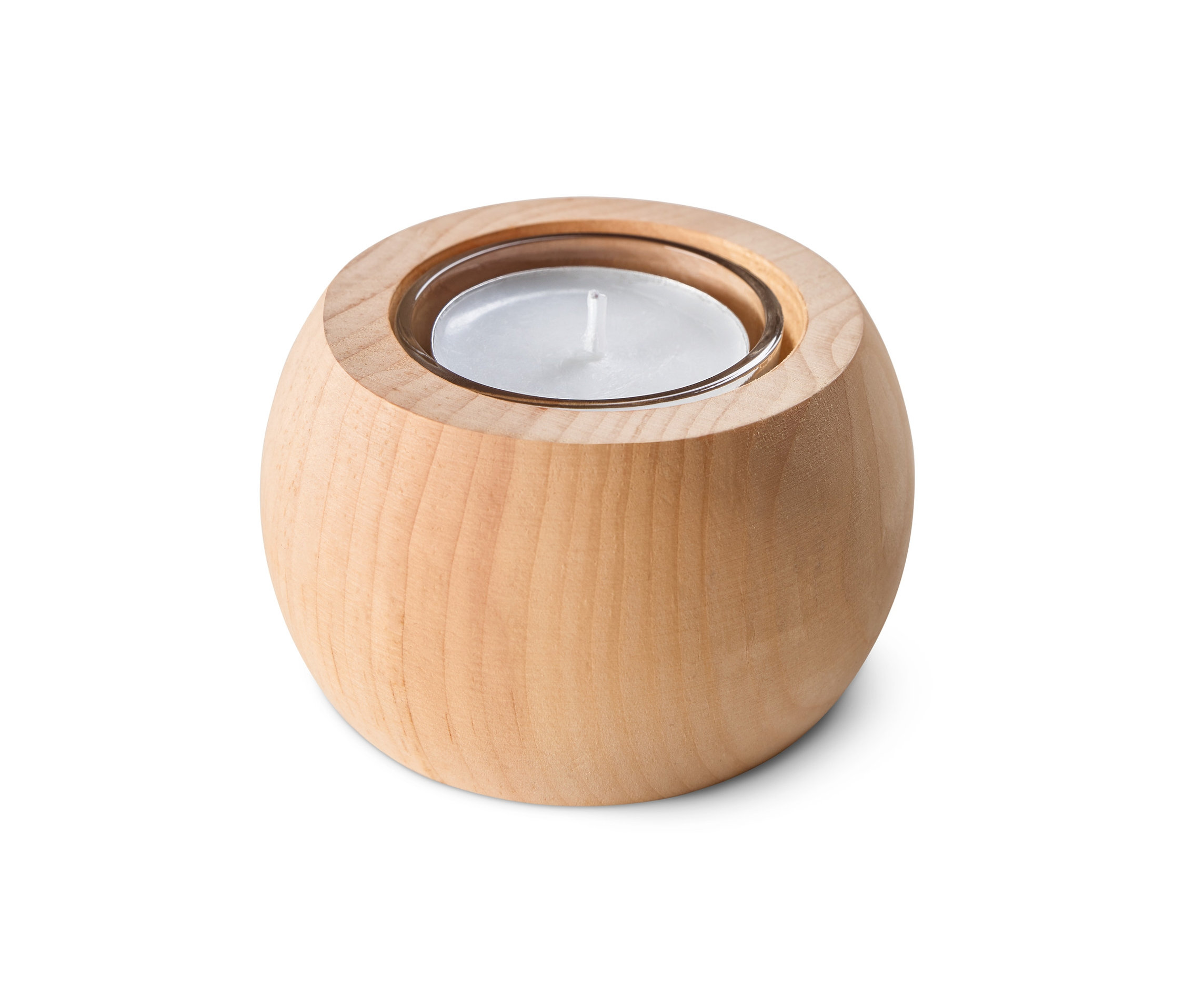 Svietnik na čajové sviečky z borovice limbovej.