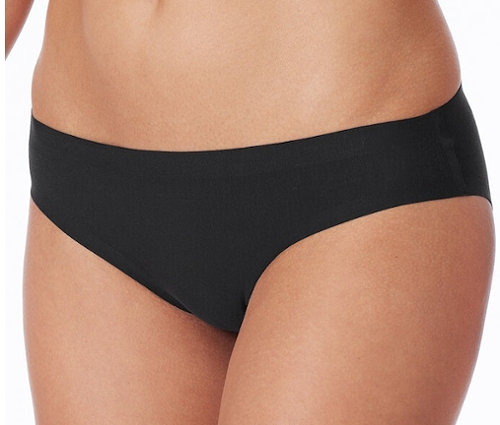 Nohavičky Schiesser invisible Rio-Slip s bavlnou, čierne
