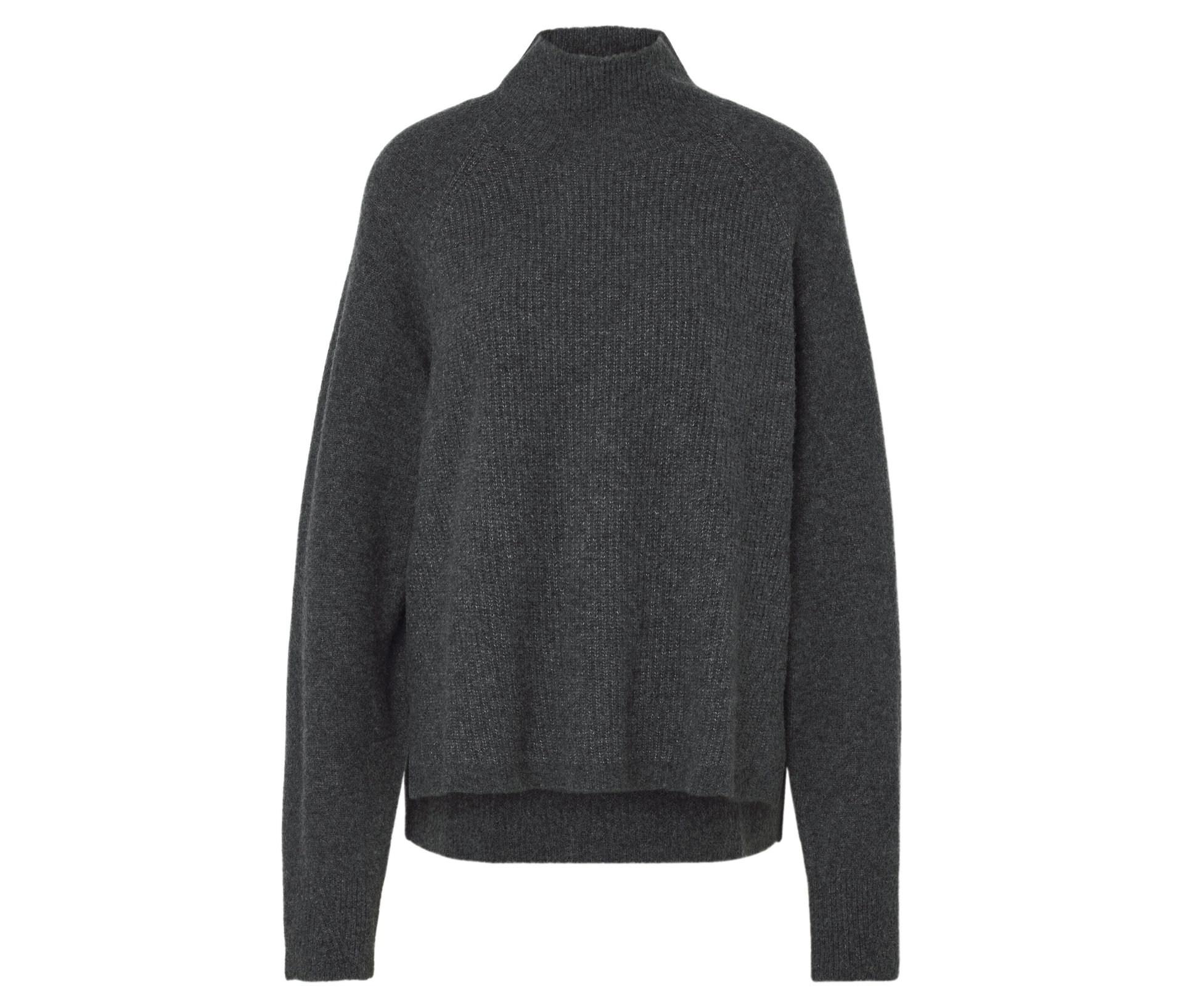 E-shop Hrubý pletený sveter z priadze soufflé, sivý