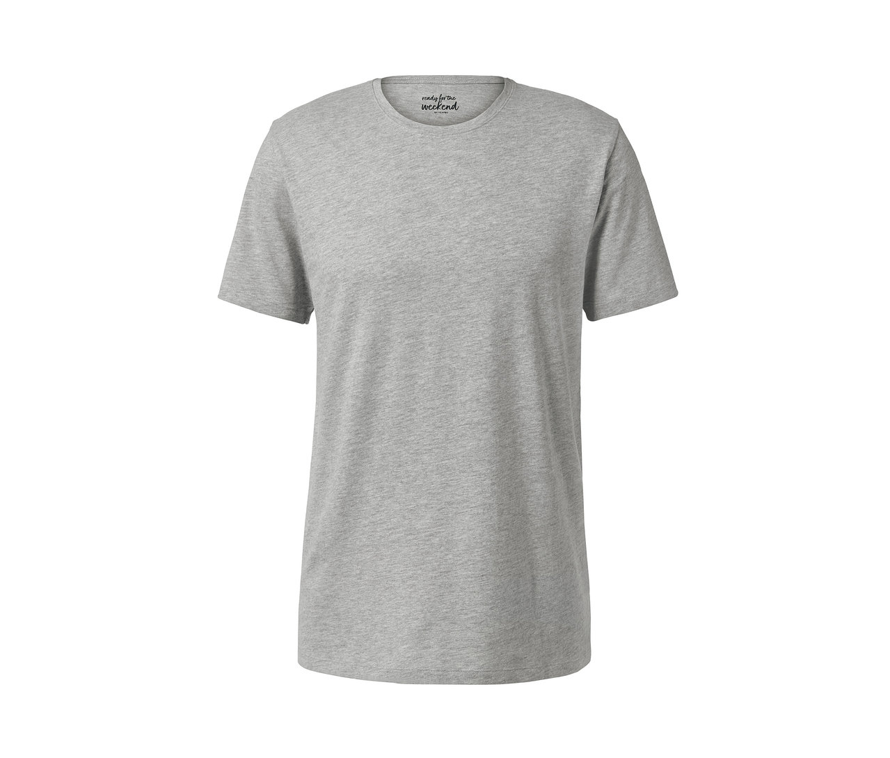 Sivé tričko s okrúhlym výstrihom z 2-kusového balenia.