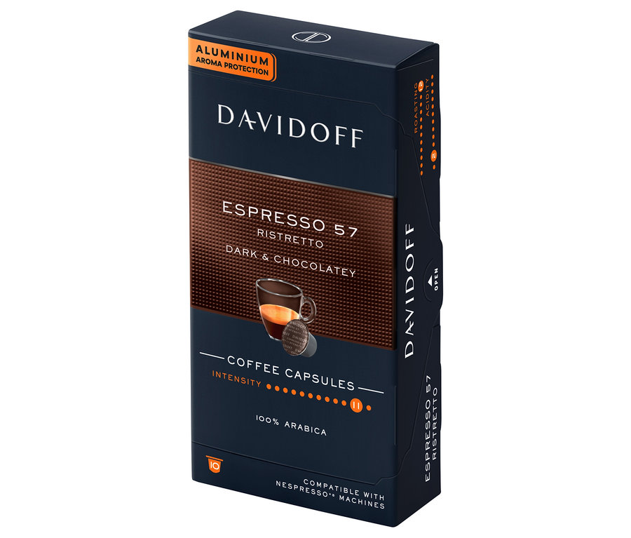 Balenie kávových kapsúl Davidoff Espresso 57.