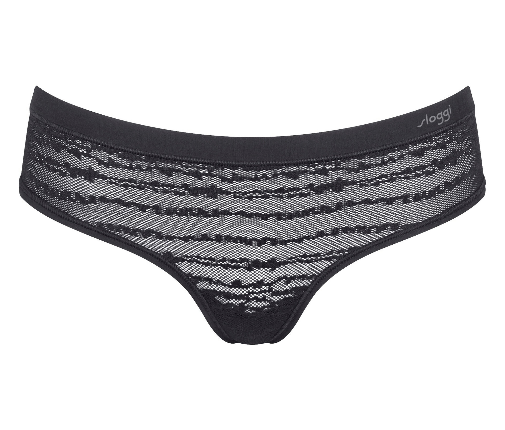 E-shop Nohavičky sloggi FREE Evolve Hipster Lace, čierne