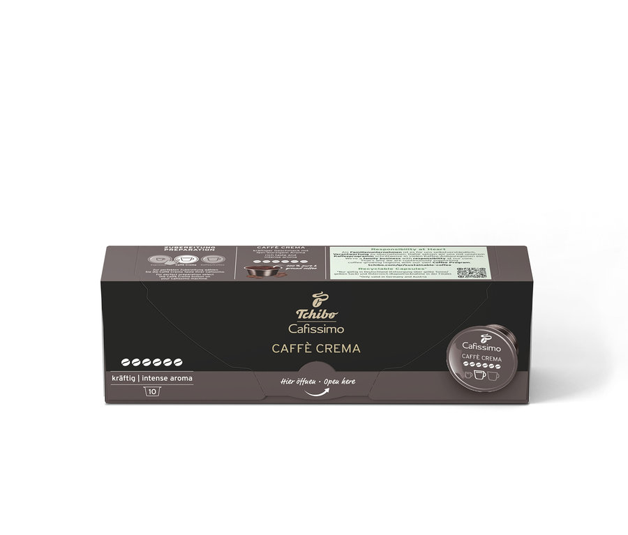Balenie kávových kapsúl Cafissimo Caffè Crema kräftig.