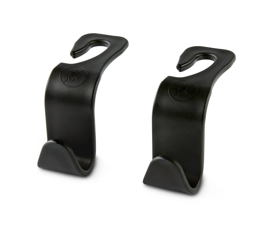 Dva čierne háčiky na opierku hlavy.