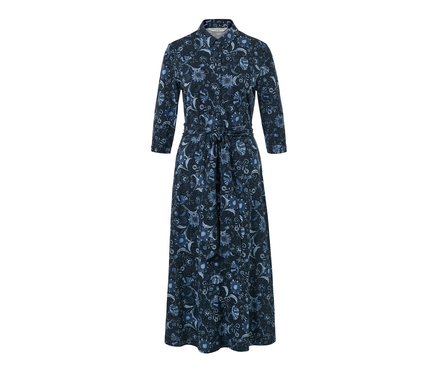 Dlhé džersejové šaty s potlačou.