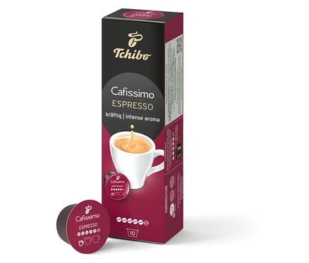 Balenie Cafissimo Best of Cafissimo 30 kapsúl stojí vedľa jednej kapsuly.