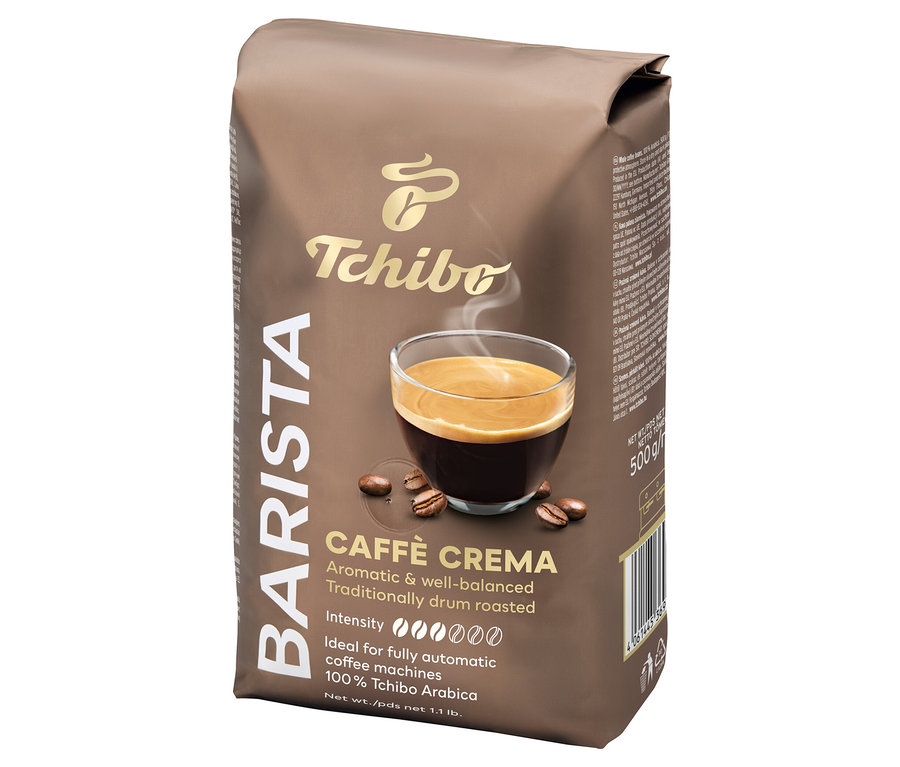 Balenie zrnkovej kávy Barista Caffè Crema 500g od Tchibo.
