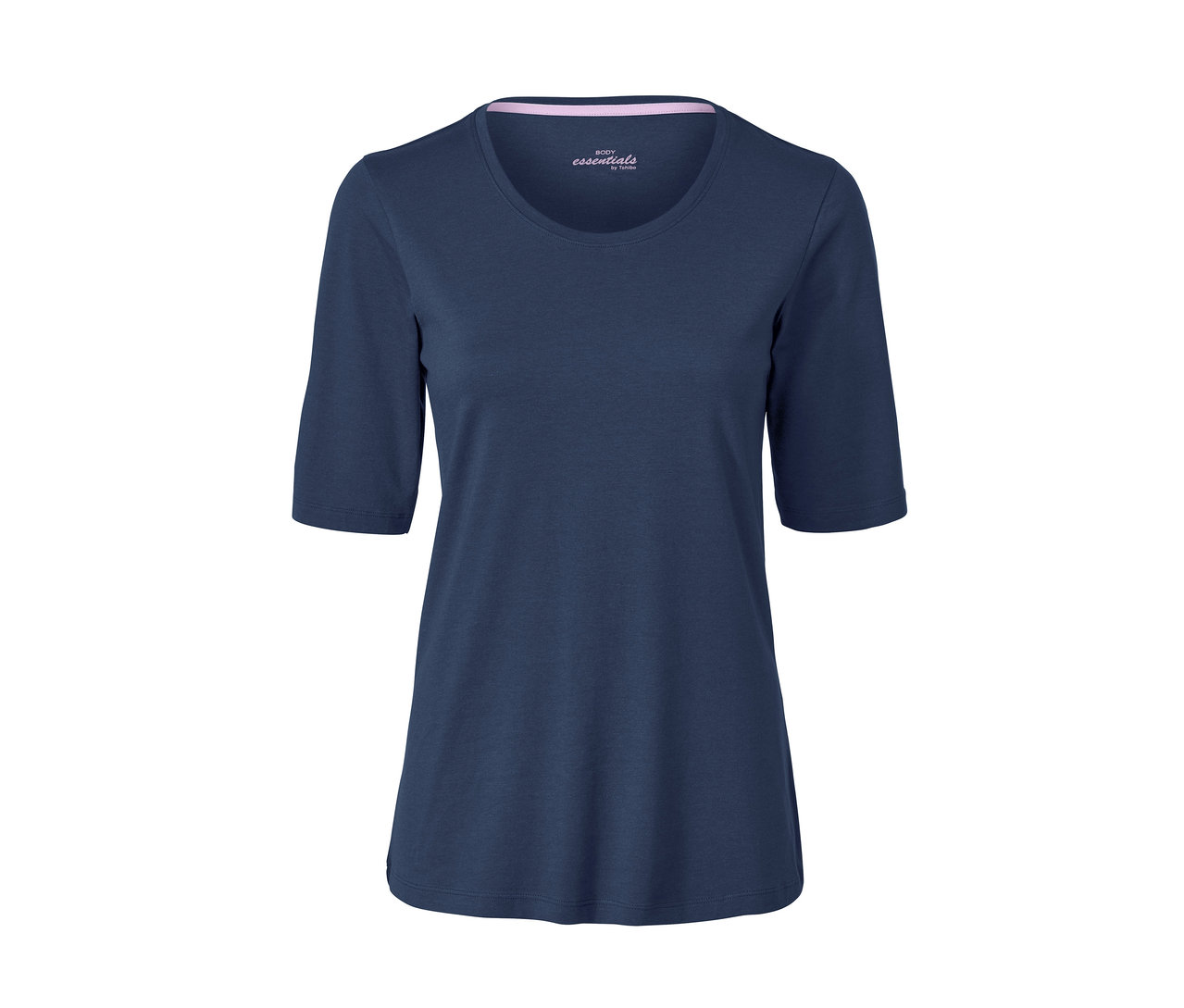 Tmavomodré pyžamo s krátkym rukávom.