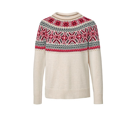 Pletený pulóver s nórskym vzorom