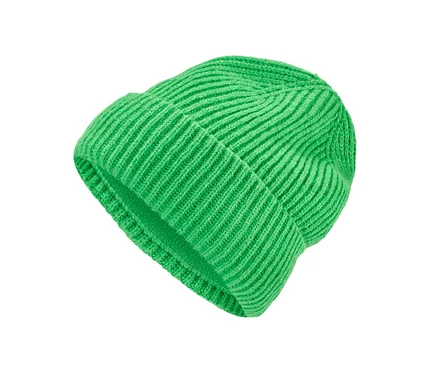 Zelená pletená čiapka.