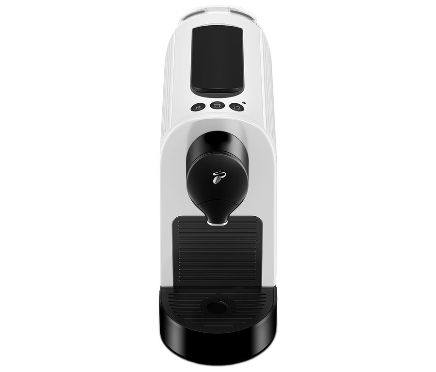 Detailný záber na biely kávovar Cafissimo pure+.