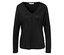 Čierna blúzka s dlhým rukávom a výstrihom do V.
