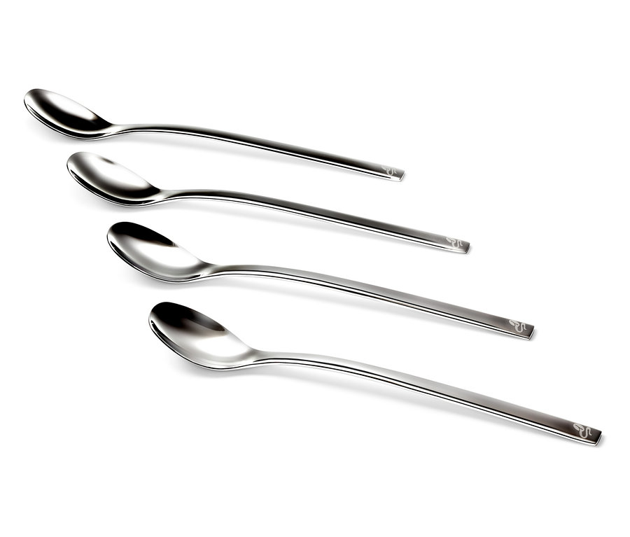 Lyžičky na latte macchiato, 4-dielna súprava