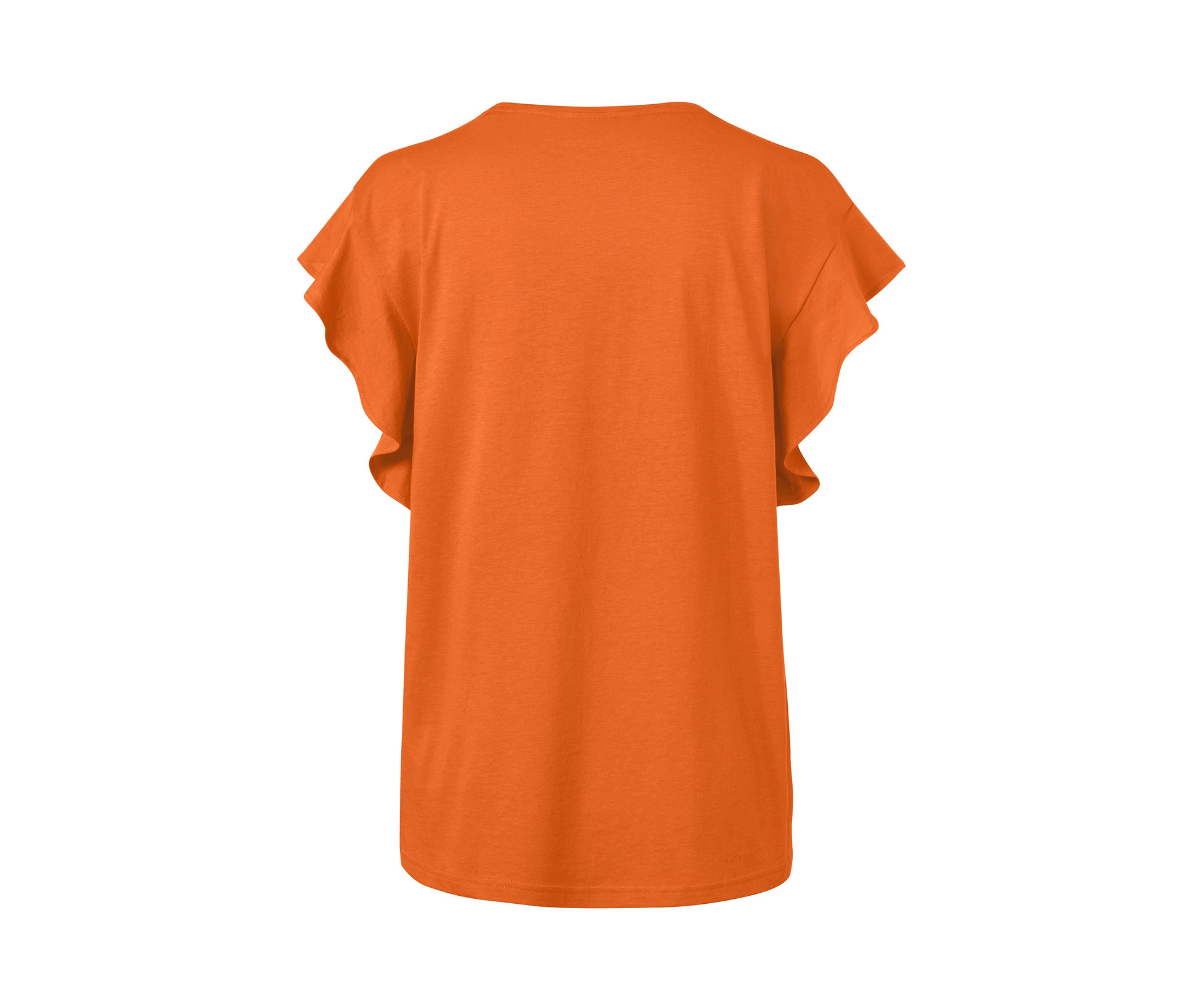 E-shop Tričko s volánom, oranžové