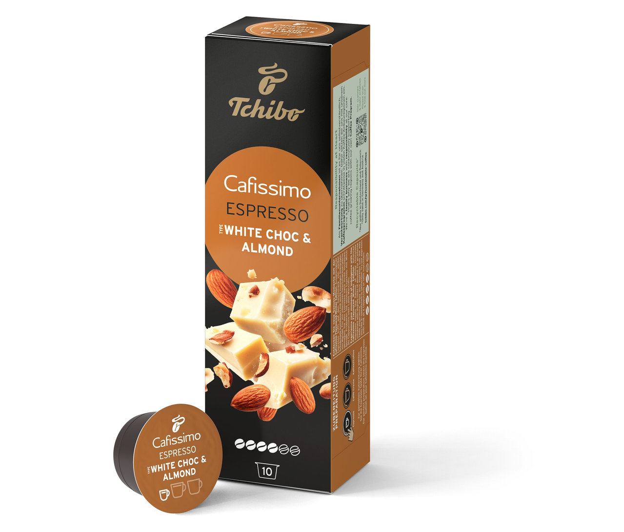 Balenie kapsúl Cafissimo Flavoured Espresso - White Choc & Almond.