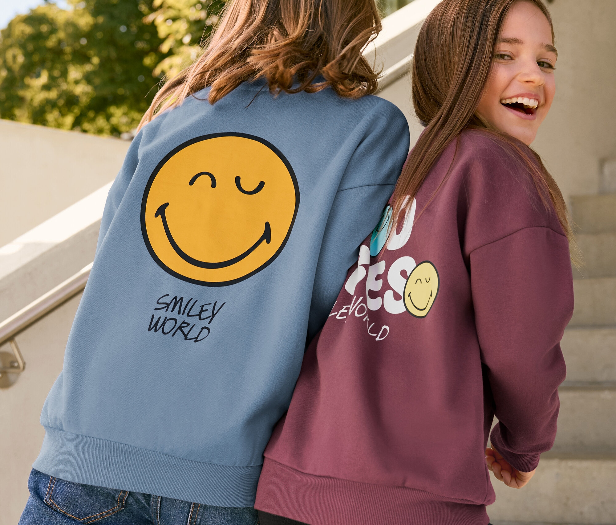 Tchibo - Detská mikina Smileyworld® s počesanou vnútornou stranou