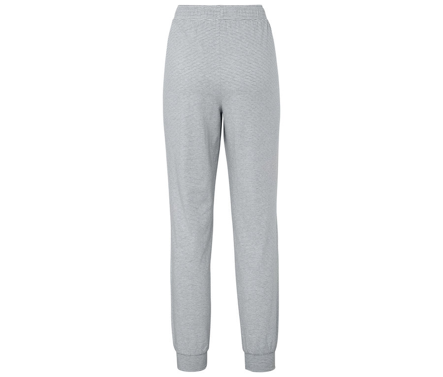 Pohľad zozadu na sivé tepláky.