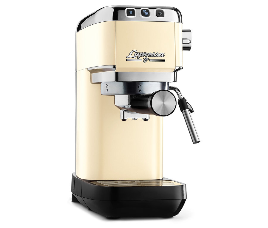 Krémový pákový kávovar »Lapressa«.
